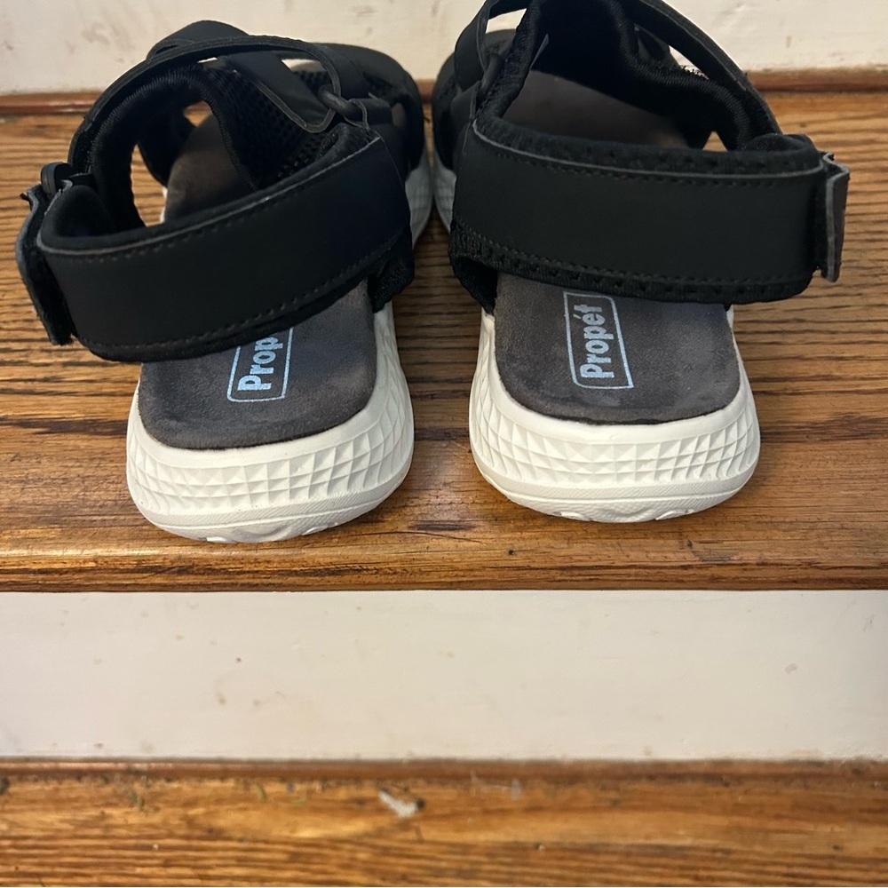 Propet TravelActiv Sport Sandals Black Women’s 7.5 NWOT Comfort Adjustable - Picture 6 of 8